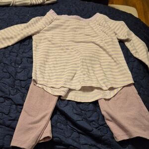 Cat & Jack Lavender Striped Pajama Set